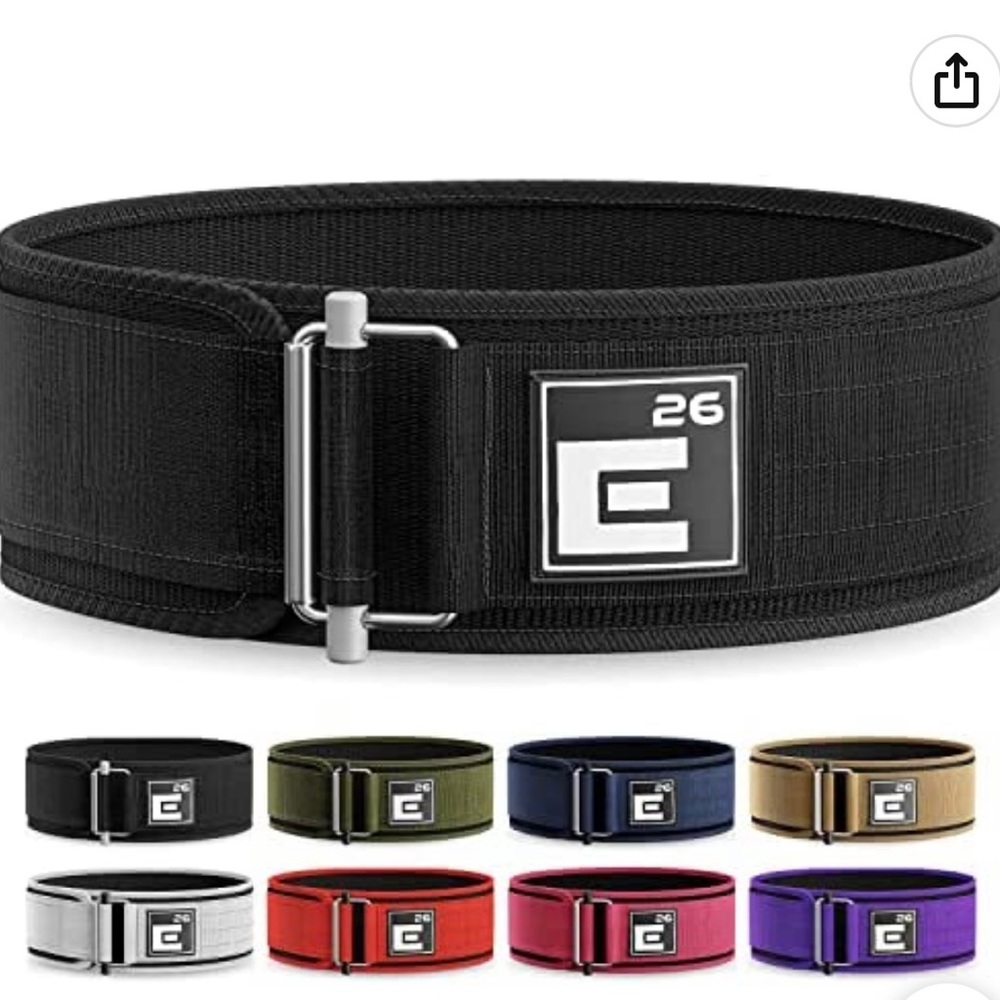 Black Medium Weightlifting Belt- Like New
